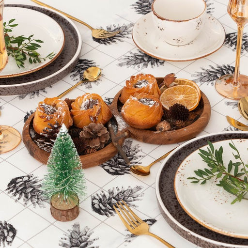 Дорожка на стол новогодняя Этель Merry Christmas 40×146 см, 100% хлопок, саржа 190 г/м², белая