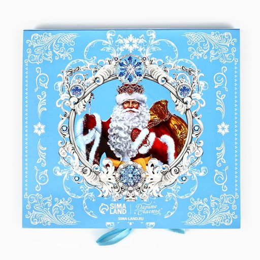 Цена за 5 шт. Коробка под 9 конфет новогодняя с ячейками Снежная сказка 14.5 х 13.5 х 3.5 см - Дарите счастье фото 5