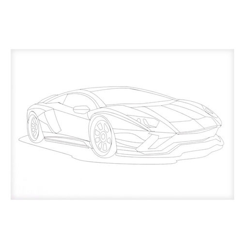 Скетчинг акварелью «Гоночные машины»