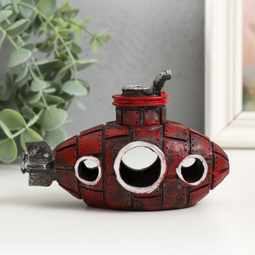 Фигура для флорариума «Подводная лодка», полистоун, 14×7×9 см, МИКС