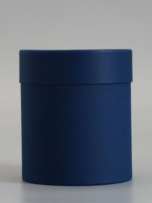 Коробка подарочная, завальцованная, синяя, "Морской", 12 х 12 см