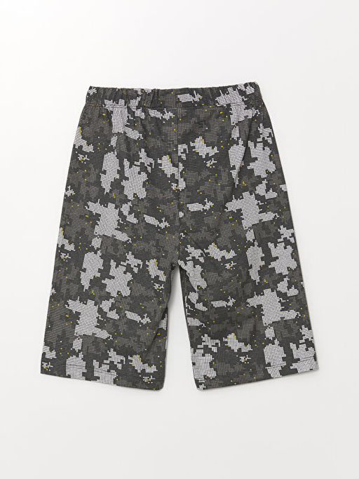 Beli Lastikli Bask?l? Erkek ?ocuk Pijama ?ort 2li - Waikiki фото 3