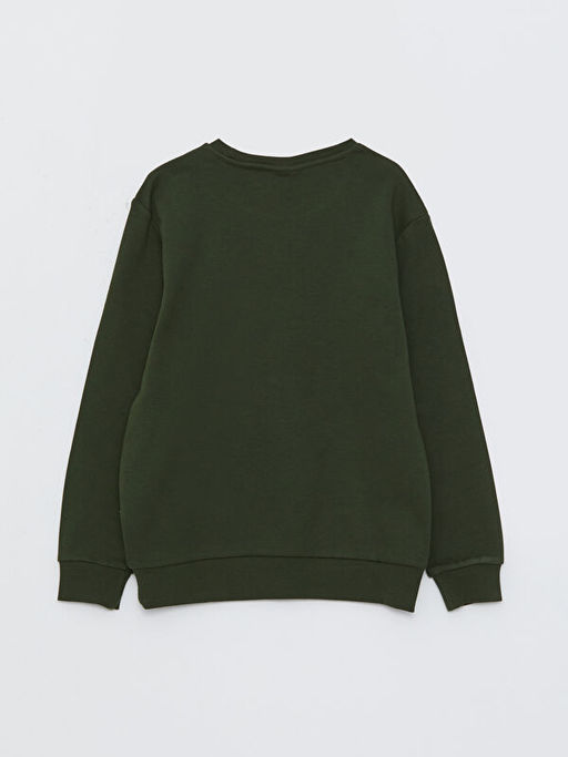 Bisiklet Yaka Bask?l? Uzun Kollu Erkek ?ocuk Ti??rt - Waikiki фото 2