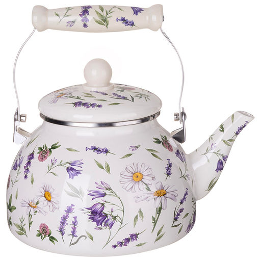 ЧАЙНИК AGNESS ЭМАЛИРОВАННЫЙ СЕРИЯ FLOWER STORY, 2,6 Л  фото 2