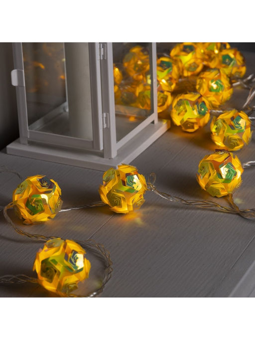 Гирлянда Нить 4.5 м с насадками Цветочные шары, IP20, прозрачная нить, 15 LED, свечение тёплое белое, 220 В - Luazon lighting фото 8