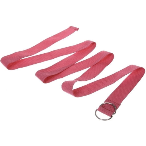 Цена за 2 шт. Ремень для йоги 180х4см, розовый