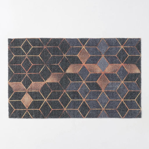 Коврик придверный Доляна «Бурлеск», грязезащитный, вырезной, 45×75 см