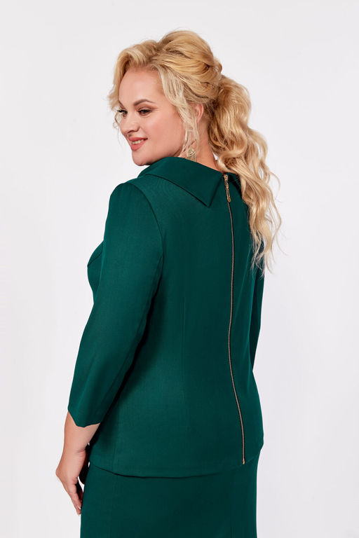 Блуза Swallow 803.2 черный+серебряный узор фото 692