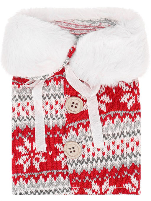 Чехол на бутылку "Новогоднее настроение" 21*13см (ЧБ-4080)