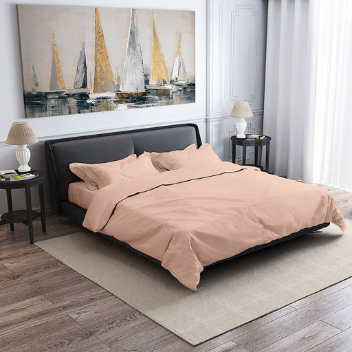 Постельное белье, комплект 2-х спальный Чайная роза, 4 предмета: пододеяльник на пуговицах 175х215см, евро-простыня 220х240см, 2 наволочки 70х70см с клапаном-запахом, сатин 135г/м2, хлопок 100%, упаковка классическая ПВХ 32х41см, Домашняя мода  фото 2