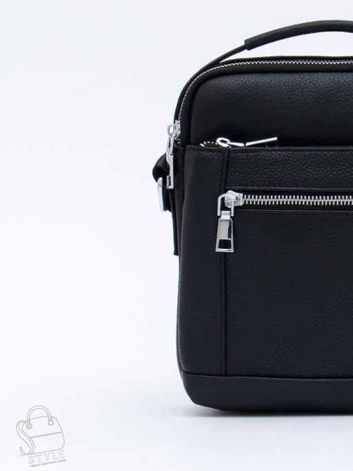 Сумка мужская кожаная 2217H black Heanbag