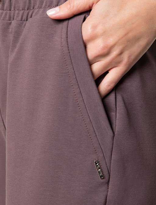 VILATTE / Брюки из футера-двухнитки с премиальной фурнитурой  фото 3