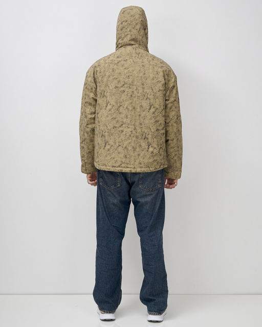 Куртка спортивная мужская весна осень бежевого цвета 25470B