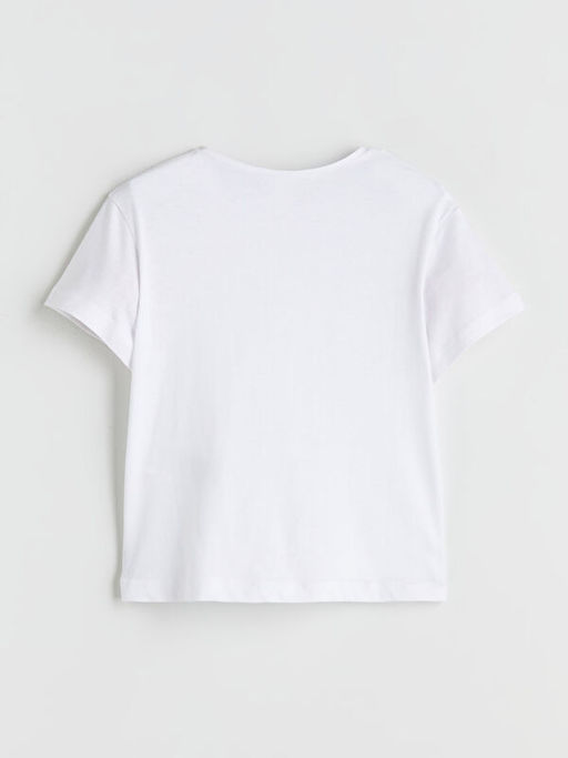 Bisiklet Yaka Basic K?z ?ocuk Ti??rt