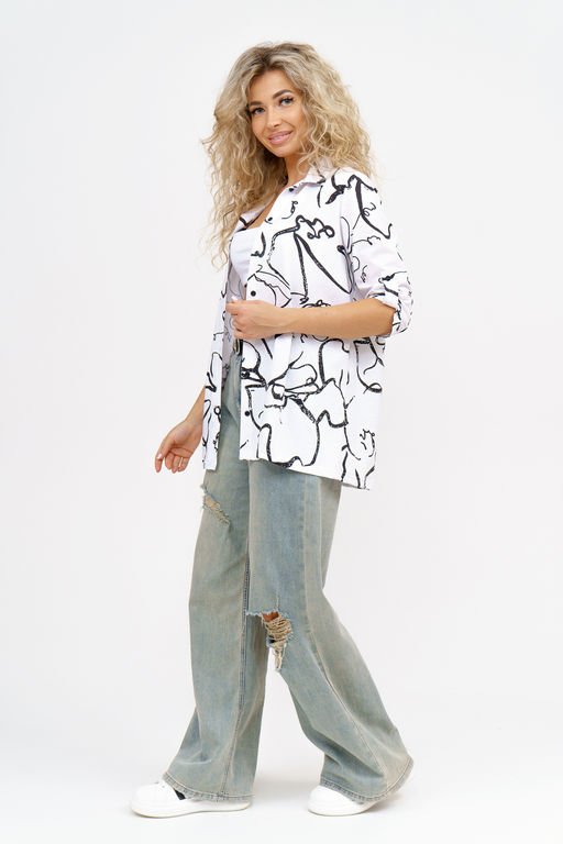 Рубашка Натали 36807 из хлопка фото 5