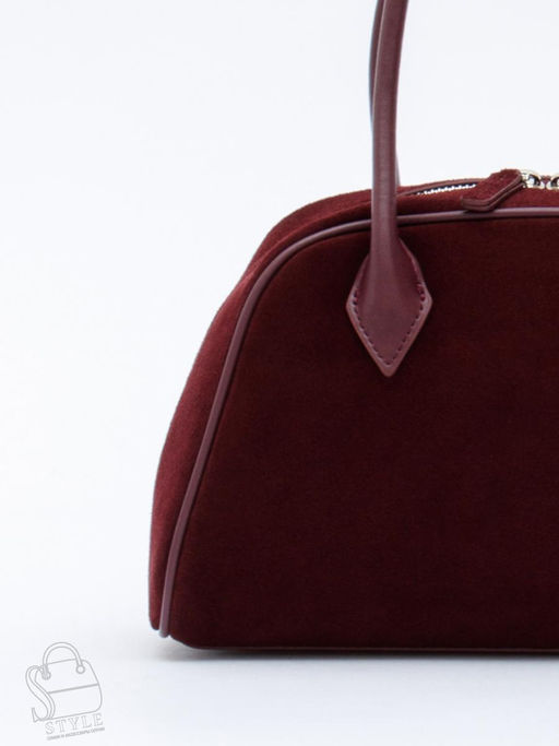 Сумка женская кожаная 88018NN wine red Natale Navetta