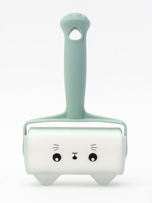 Ролик для чистки одежды в футляре "Cute blue cat", 10 см*60 листов