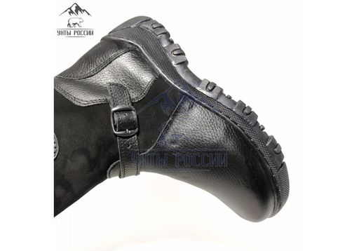 Монголки подростковые черные, литая подошва