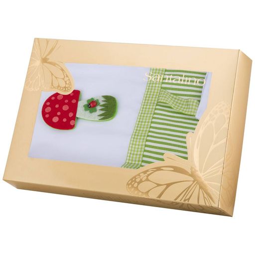 ФАРТУК МАЛЕНЬКИЙ ДЕКОРАТИВНЫЙ СУПЕР ГРИБ ,БЕЛЫЙ\ЗЕЛЕНЫЙ, 100 - Lefard фото 2