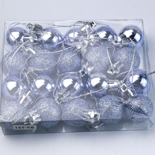 Миниатюрные Шары НГ сиреневый. 2024 - Family фото 2