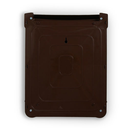 Ящик почтовый, пластиковый, «Декор», с замком, коричневый