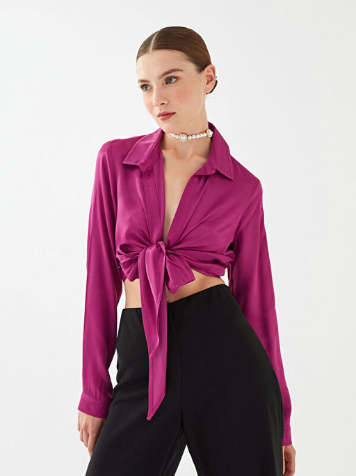 D?z Uzun Kollu Saten Kad?n Abiye G?mlek