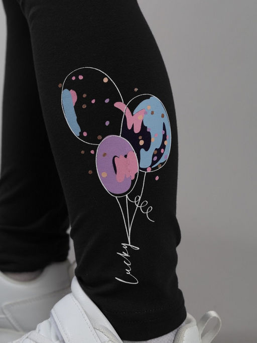 CRB wear / CSKG 70547-22-432 Брюки модель легинсы для девочки,черный/Ex.Cherubino  фото 3