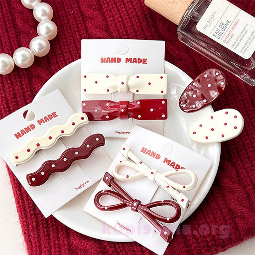 Набор заколок для волос Red peas - Купи слона фото 3