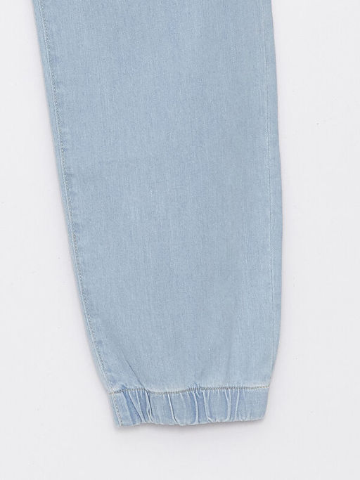 Rahat Kal?p Beli Lastikli Erkek ?ocuk Jean Jogger Pantolon - Waikiki фото 3