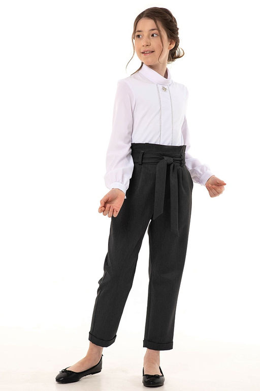Школьные брюки для девочки Mooriposh, модель 0413