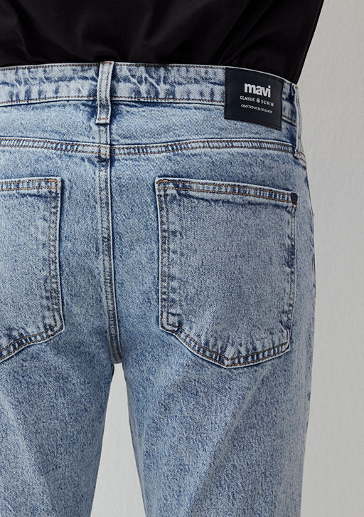 Milan Classic Denim Ac?k Mavi Jean Pantolon  фото 7