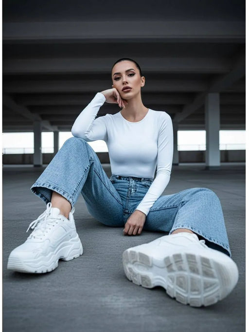 Джинсы женские трубы УЦЕНКА, Артикул: 132890 - Liketon фото 5