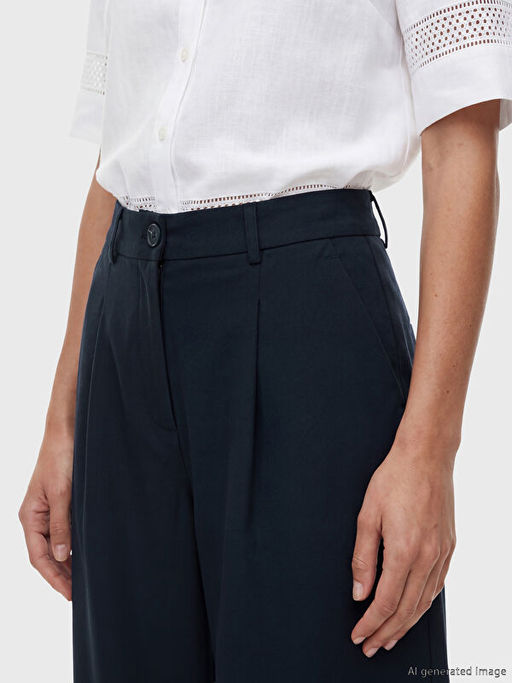 Брюки женские Loose Fit плиссированные