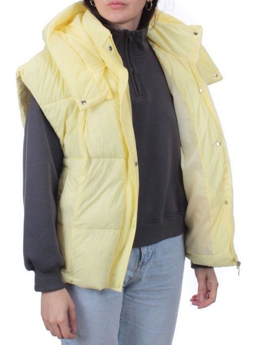 24001 YELLOW Жилет утепленный женский (100 гр. холоффайбер) - Fashion фото 8
