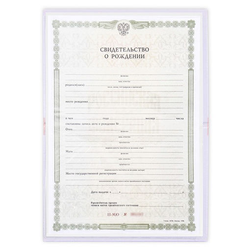 Папка для свидетельства о рождении Первый документ, нежная, А5 - Долго и счастливо фото 6