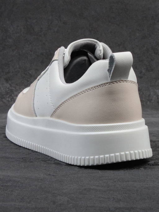 03-YJ425-1 WHITE/BEIGE Полуботинки спортивные женские (натуральная кожа) - Фабричный китай фото 7