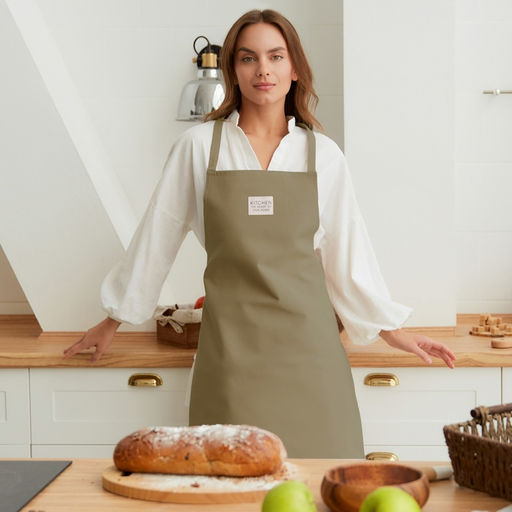 Фартук Этель Kitchen 60×70 см, цвет зелёный, 100% хлопок, саржа 220 г/м²