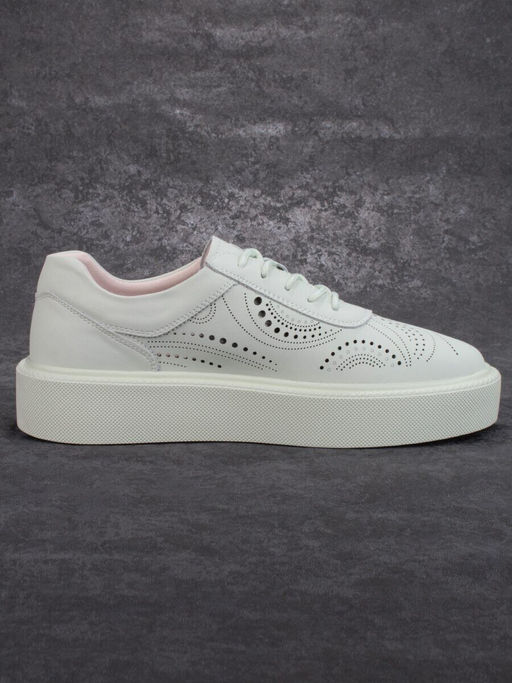 05-PDD166-3 LT.GREEN Кроссовки женские (натуральная кожа)