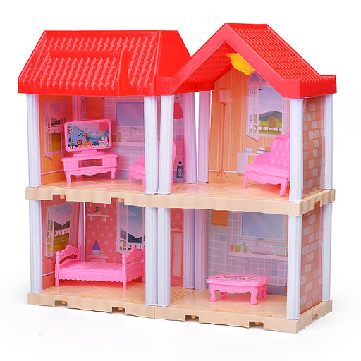 Дом для куклы "Вилла" с мебелью, в коробке
