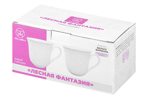 Набор 2 кружек 400 мл 13,5*10,5*9,5 см Лесная фантазия, фарфор - Elan gallery фото 7