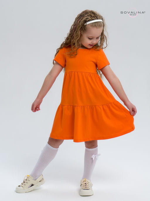 Платье Тия оранжевая - Sovalina фото 8