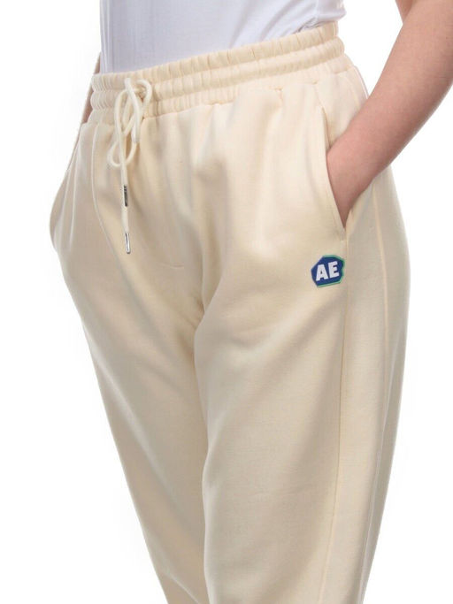 M043 BEIGE Брюки спортивные женские на флисе (100% хлопок) 7986 - Fashion фото 4