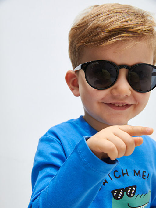 Bisiklet Yaka Bask?l? Uzun Kollu Erkek Bebek Ti??rt - Waikiki фото 3