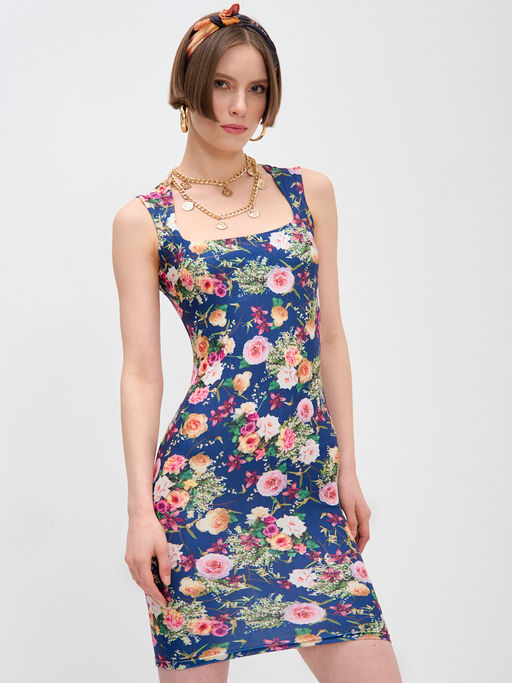 Платье с вырезом каре OD-634-2