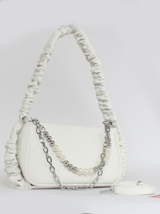Сумка женская искусственная кожа XHD-12731, 1отд, плеч/ремень, белый SALE 260550 - Adelia фото 6