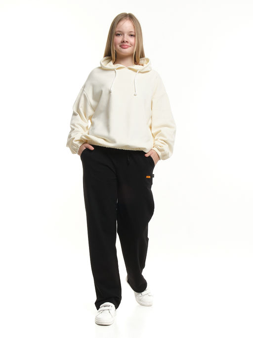 Комплект для девочки 22-7496 молочный|черный