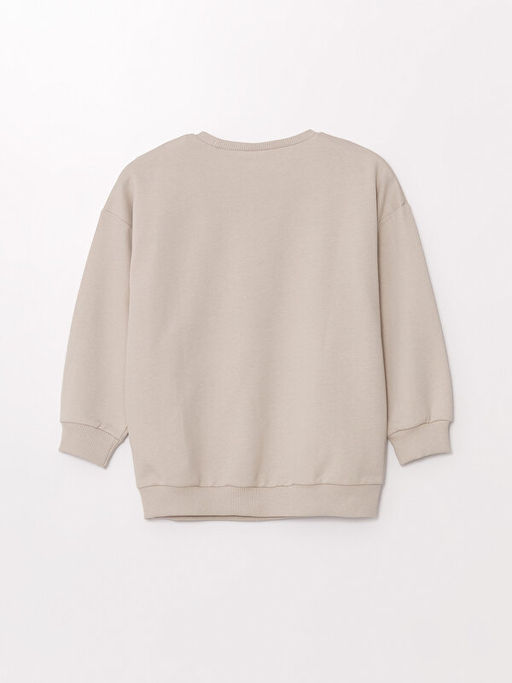 Bisiklet Yaka Uzun Kollu Bask?l? Erkek Bebek Sweatshirt - Waikiki фото 3