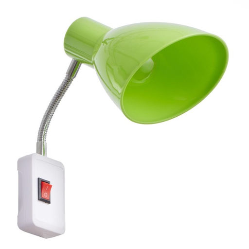 Бра в розетку «Классика» 1×10 Вт Е27 зеленый 10×14.5×25 см