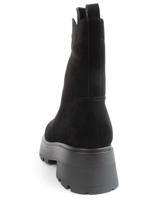 04-M3-1376 BLACK Ботинки зимние женские (натуральная замша, натуральный мех)