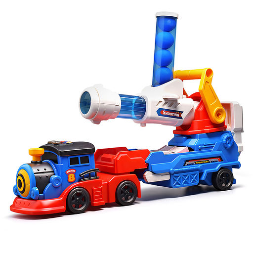 Паровоз с пушкой, в коробке